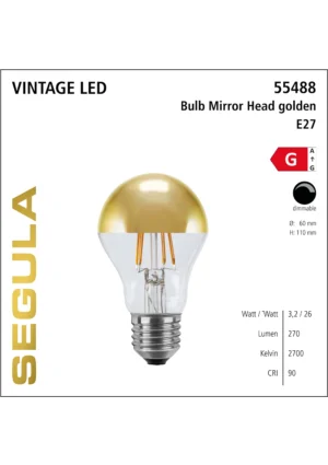 55488 LED Lampe Retro LED Vintage Lampe dimmbar warmweiss LED Leuchtmittel Retrofit