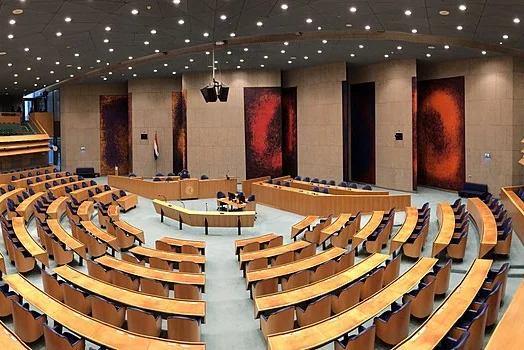 Plenaire zaal Tweede Kamer panorama